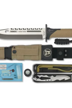 Cuchillo K25 Thunder I + Kit Supervivencia Favorito De Clientes