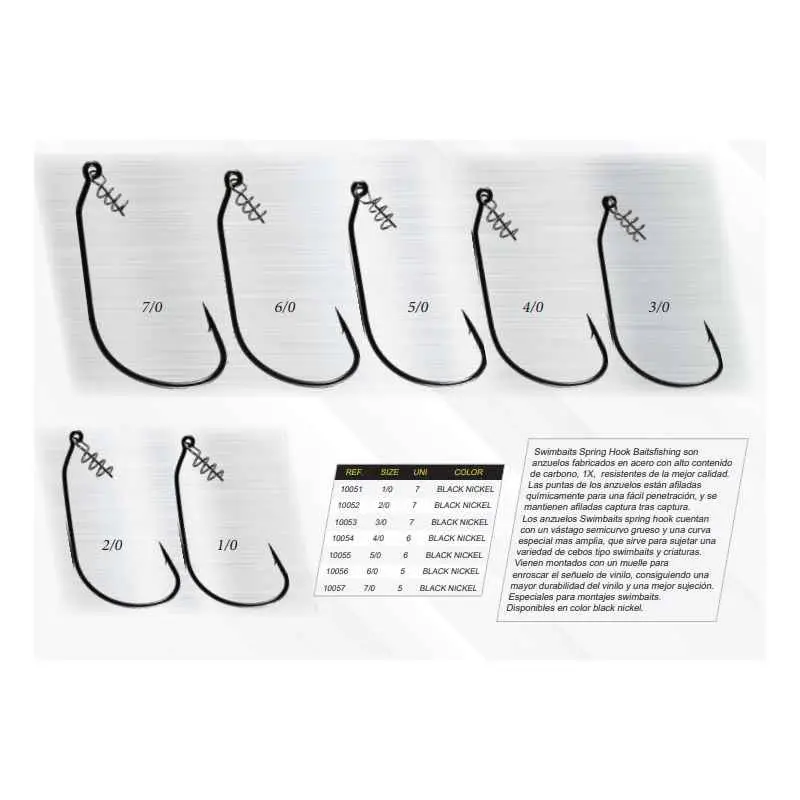 BAITSFISHING SWIMBAITS SPRING HOOK Certificado
