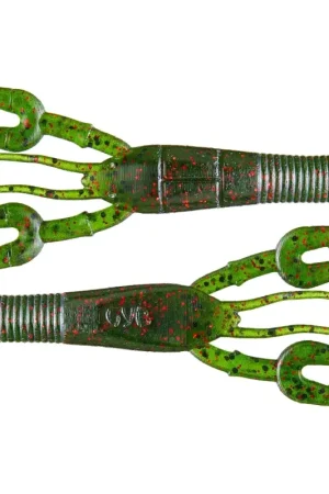 GARY YAMAMOTO FAT BABY CRAW 3.75" WATERMELON / BLACK & RED FLAKE Precio De Oferta
