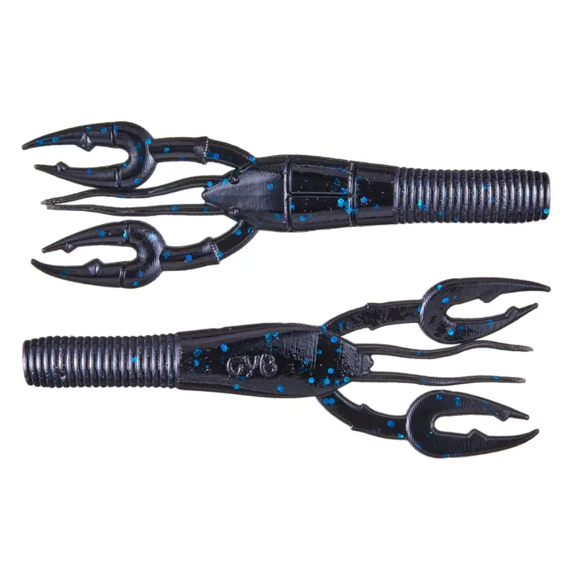 GARY YAMAMOTO FAT BABY CRAW 3.75" BLACK BLUE FLAKE Garantía De Devolución De Dinero