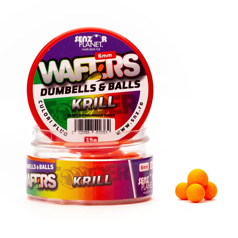 Senzor Planet Wafters Dumbells Balls Krill 6mm Novedad