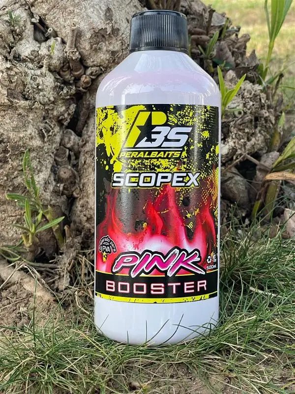 Remojo Booster Pink Peralbaits Scopex 500 ml Ordena Ya