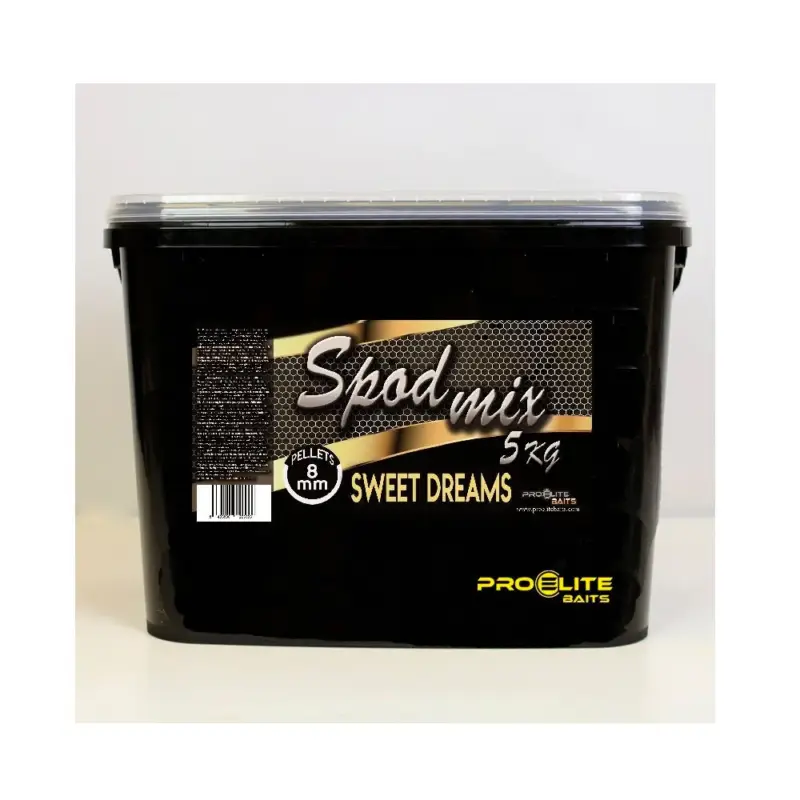 Cubo Pellets Spod Mix Pro Elite Baits Gold Sweet Dreams 8 mm 5 kg Precio De Fábrica