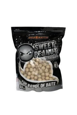 Boilies Solubles DSA Baits Top Range Sweet Peanut 20 mm 2,5 Kg Certificado