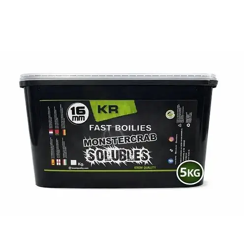 Favorito De Clientes Boilies Solubles Krom Quality Monster Crab 16 mm 5KG