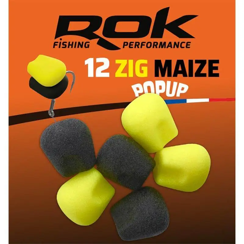 Venta Final Maíz Zig Pop Up Rok Fishing Amarillo/Negro