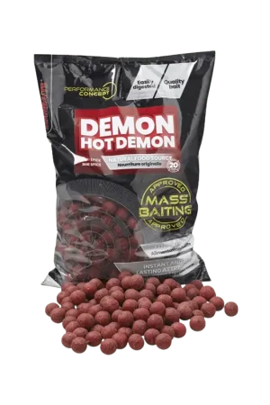 Compra Ahora Boilies Starbaits Mass Baiting Hot Demon 20 mm 3 kg