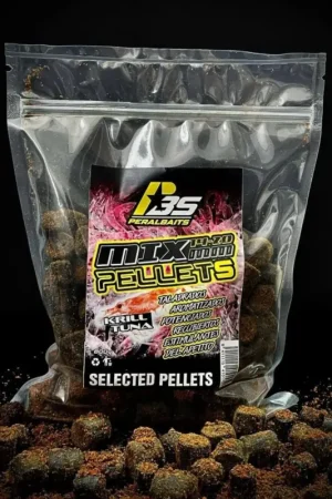 Venta Final Mix Pellets Peralbaits Krill Tuna 14-20 mm