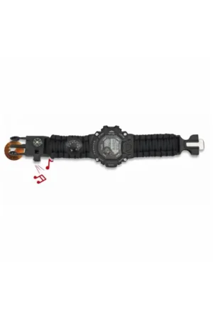 Reloj Digital Paracord Barbaric+accesorios Negro Solo Por Tiempo Limitado