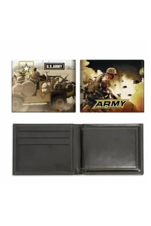 Cartera doble Barbaric polipiel impresa Army Novedad