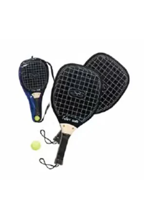 Promoción Exclusiva Palas raqueta madera negra con funda