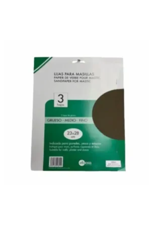 Papel lija especial masilla 3 granos Ordenar Ahora Mismo