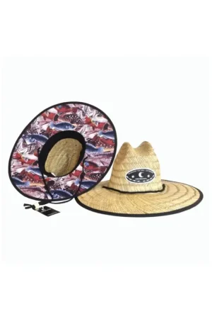 Sombrero Ocean Straw Hollow Canary FishAdulto T58 Directo De Fábrica