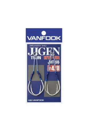 Garantía De Devolución De Dinero Vanfook Anzuelo Jigen Hiper Twin JHT-55 varias medidas