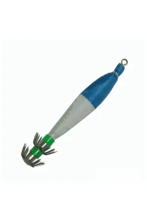 Marca Reconocida Jibionera tela azul blanco 7cm