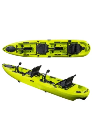 Promoción Kayak Falcon Tandem D14 - 4.30m doble con sistemas de helices Pistacho