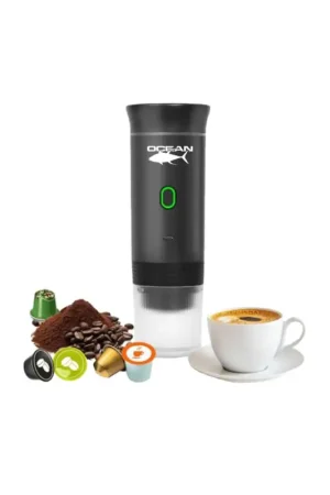 Cafetera portátil instantánea con bateria 80ml Negra Barato