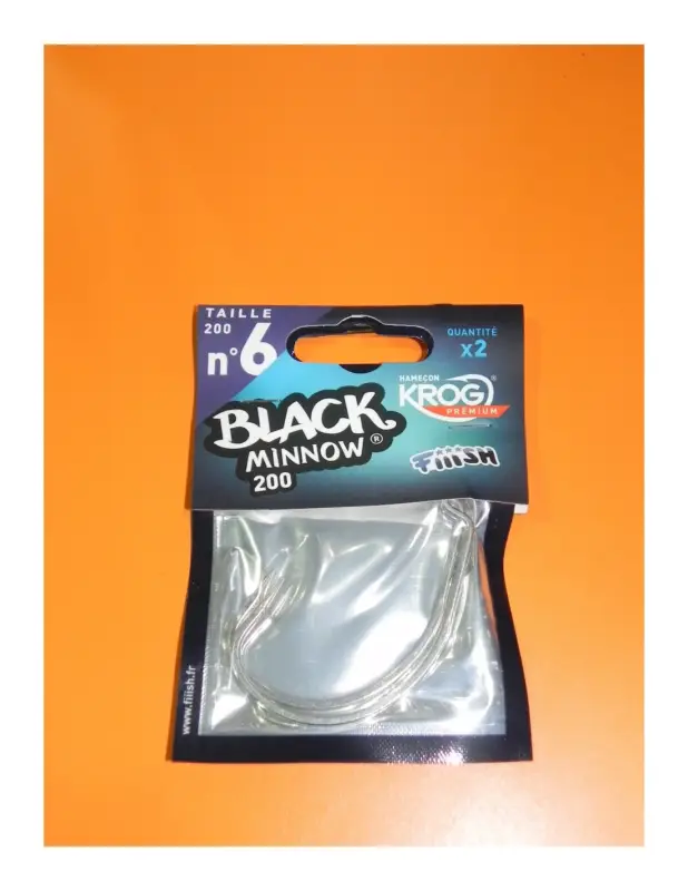Black Minnow 200 mm 2 anzuelos premium VMC BM214 Envío Exprés