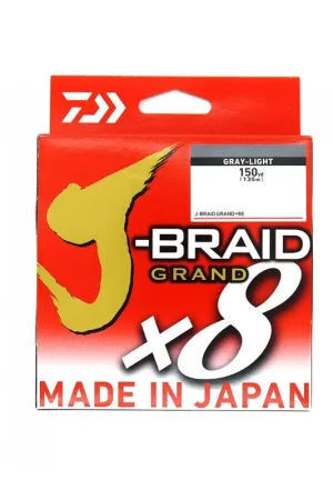 Última Versión LINEA TRENZADA DAIWA J-BRAID GRAND X8 135 M GRIS