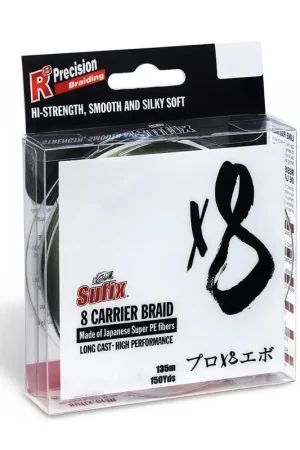 Compra Ahora LINEA TRENZADA X8 CARRIER BRAID VERDE OSCURO 135 M DE SUFIX