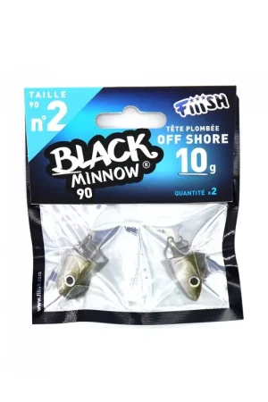 JIG HEAD FIIISH BLACK MINNOW Nº2 OFF SHORE KAKI Últimas Unidades