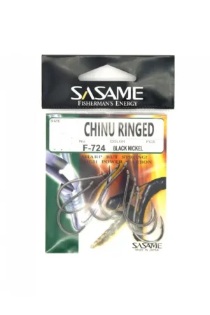 ANZUELOS SASAME CHINU RINGED F-724 BLACK NICKEL Venta Final