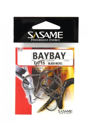 Envío Inmediato ANZUELOS SASAME BAY BAY F715 BLACK NICKEL
