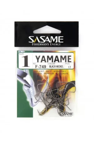 Envío Inmediato ANZUELOS SASAME YAMAME F749 BLACK NICKEL