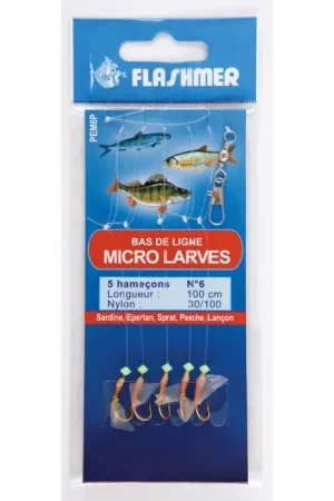 A Buen Precio Micro Larvas Flashmer 5 Anzuelos