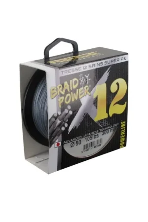 No Te Lo Pierdas Trenzado Powerline Braid Power X12 Gris 450 m
