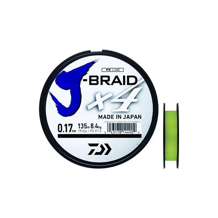 Trenzado Daiwa JTrenzado X 4 tranvías |135 m Amarillo Solo Hoy