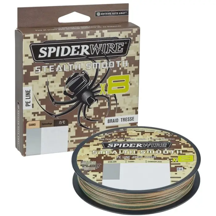Hilo trenzado pesca Spiderwire Stealth Smooth X8 Camo 300 m Última Versión